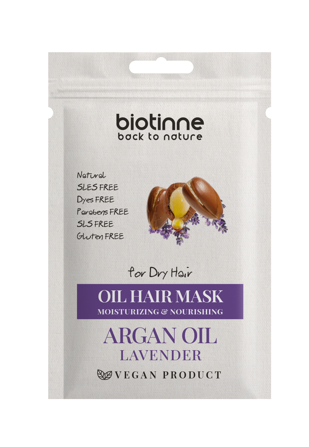 Argan Oil & Lavender - Oil hair treatment for dry hair - 20 ml