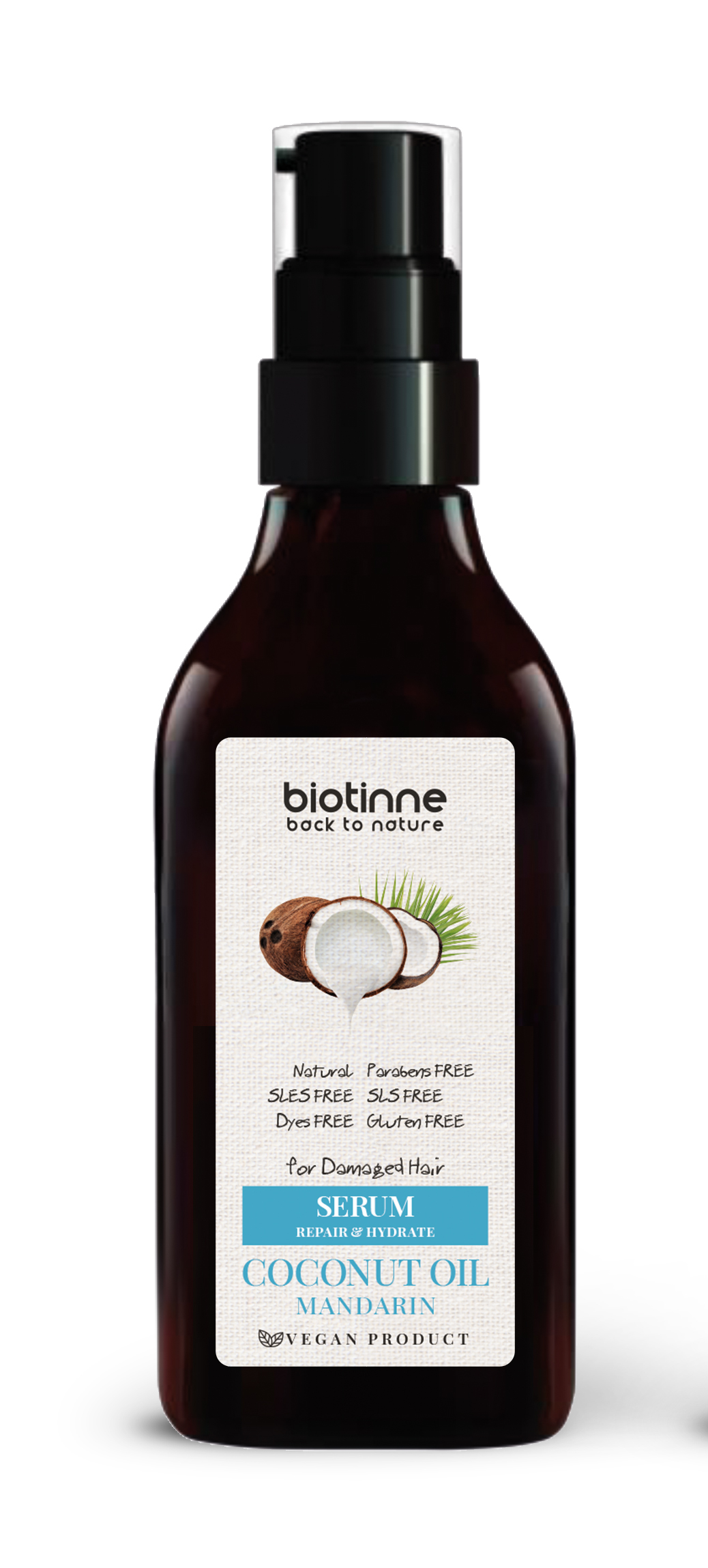 Coconut Oil & Mandarin - Serum for damaged hair - 60 ml